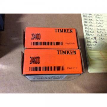 2-Timken-Bearings, #204KDD, Free shipping to lower 48, 30 day warranty!