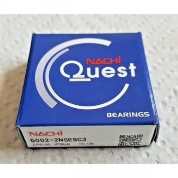 (2) PCS New NACHI 6002-2NSE9C3 15mm ID Deep Groove Sealed Made in Japan 1E1303